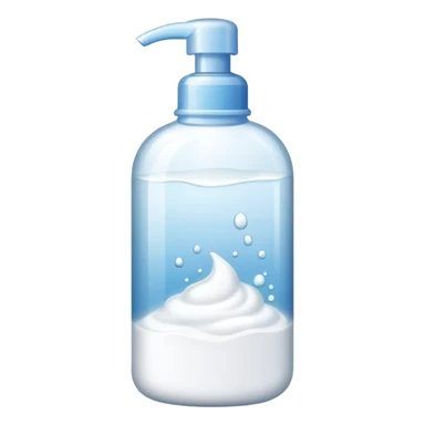 Bottle of  bath foam   sticker