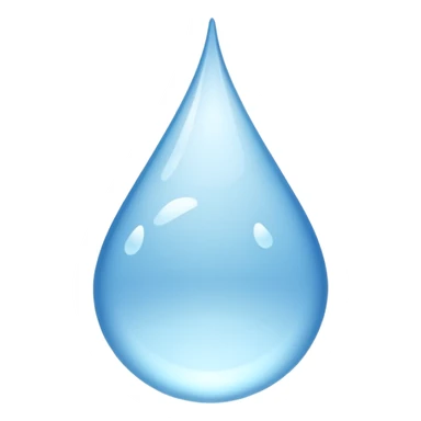 Gota de agua pero en lugar de azul que sea blanca sticker