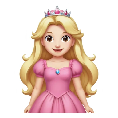 Princess Peach from Mario Bros sticker