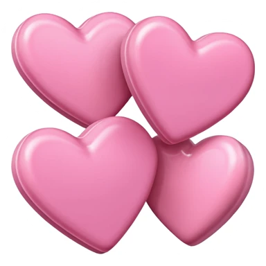 pink hearts and pink candy sticker