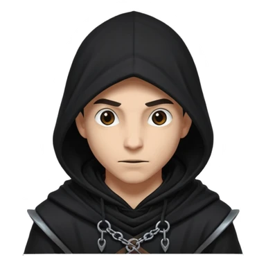 Dungeon and dragons thief in all black sticker