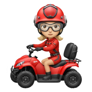 Atv ride girl sticker