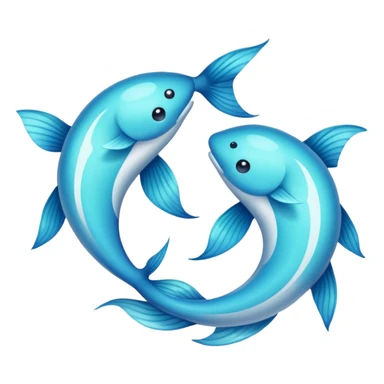 The symbol for Pisces sticker