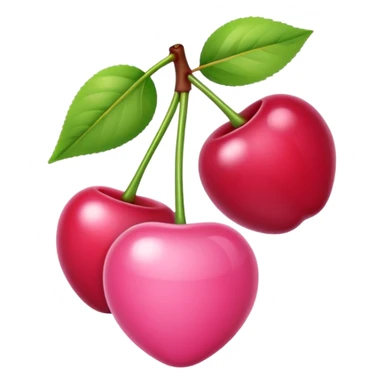 pink cherries  sticker