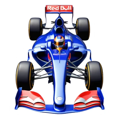 Um carro de fórmula 1 da rede Bull de 2010 de frente  sticker