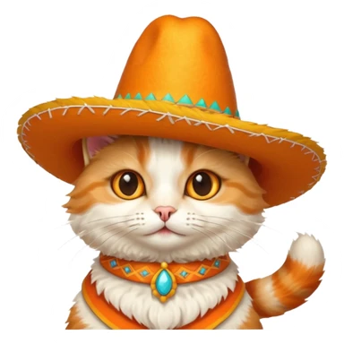 In gato con un sombrero sticker
