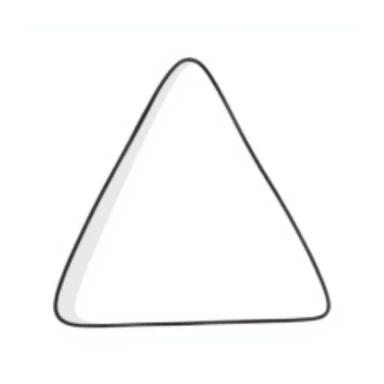 Triangle sticker