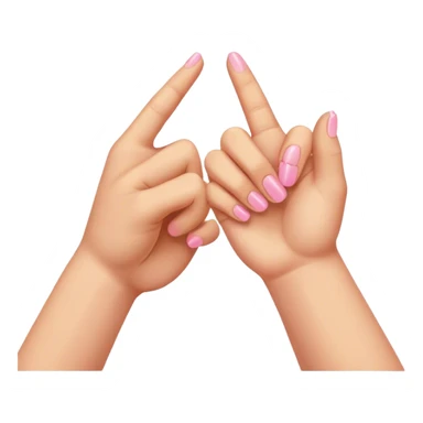 Pinky promise of male and female hand sticker