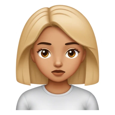 Girl telling new information about herself with attitude  sticker