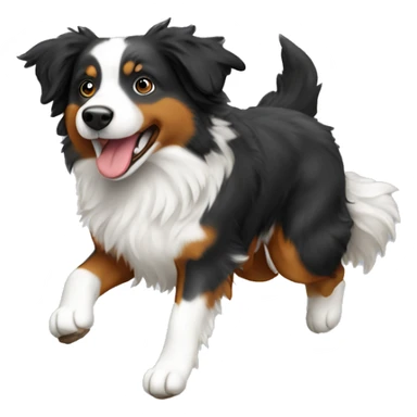 Anvil with Jumping Australian shepherd  sticker
