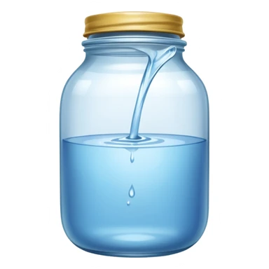 Aquarius (a jar spilling water outward) sticker