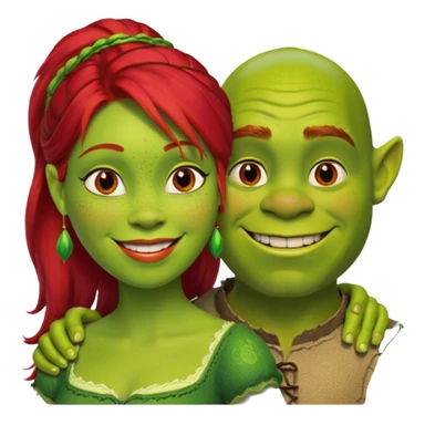 Shreck avec Fiona sticker