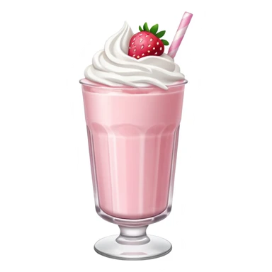 Strawberry milkshake sticker
