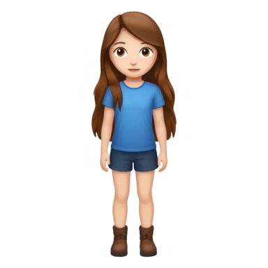 High resolution of ful body girl sticker