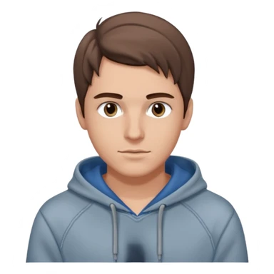 Kjekk gutt (lys i huden) som har pynta seg. Har på seg Jeans og grå hette genser og håret skal være  midtskill og fargen på håret er brunt. Litt øyevipper men ikke mye og litt mørke brun. Skal se HOT Å SEXY UT sticker