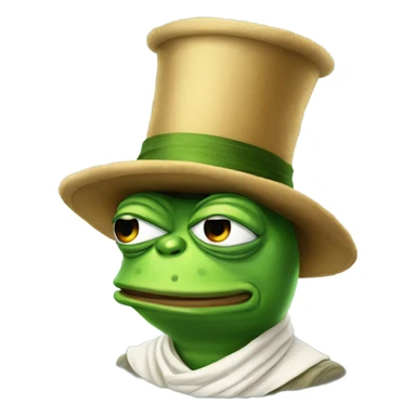 Male pepe the frog in a turbin sticker