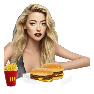 Amber Heard + Mcdonalds sticker