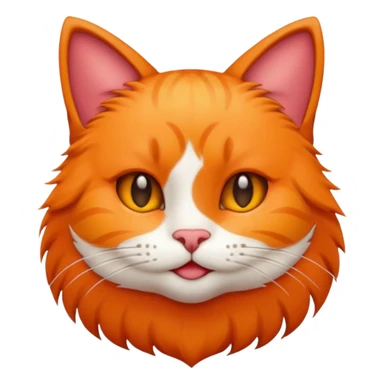 2D emoji of a cat, apple style emoji sticker
