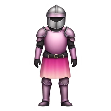Pink ombre full body armor with glitter  sticker