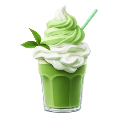 Iced matcha with whipped cream  sticker
