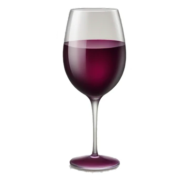 Fancy wine glass with bottle  sticker