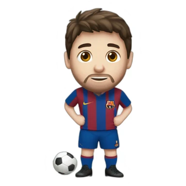 Messi play football sticker
