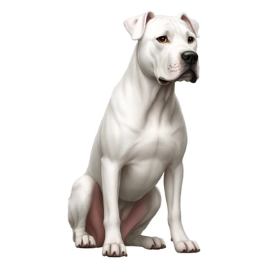 Dogo Argentino Dog Breed Full Body sticker