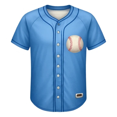 franela de beisbol color azul sticker