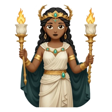 dark academia, Greek statue. Goddess Hecate  sticker