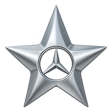 Mercedes logo sticker