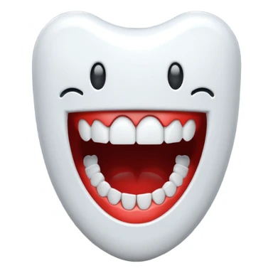 Wind-up chattering teeth sticker