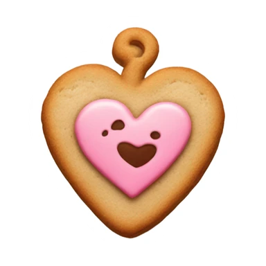 cookie heart with anchor sticker