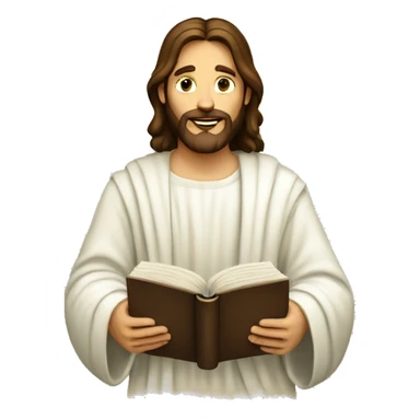 jesus christ with bible sticker