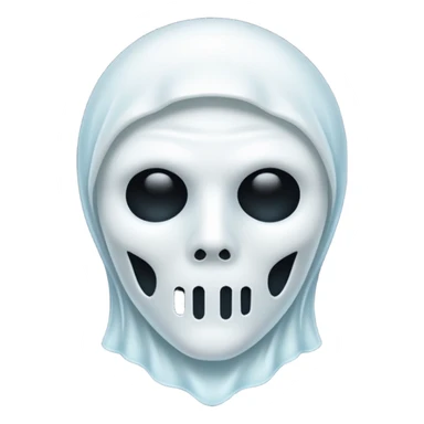 glitter white ghostface killer  sticker