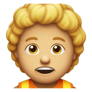 fire emoji face to express overexcitement sticker