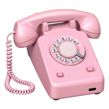 pastel pink business phone  sticker
