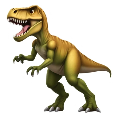 T-Rex with a football helmet and arm extensions sticker