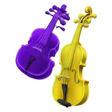 corna viola neon e aureola gialla neon sticker