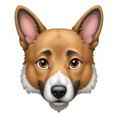 chien croisé malinois berger australien (ressemble + au malinois, yeux gris et poils mi long et gris sticker