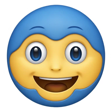 make me emoji for my linux start menu i want it blue and take the whole the image (i want it big ) sticker