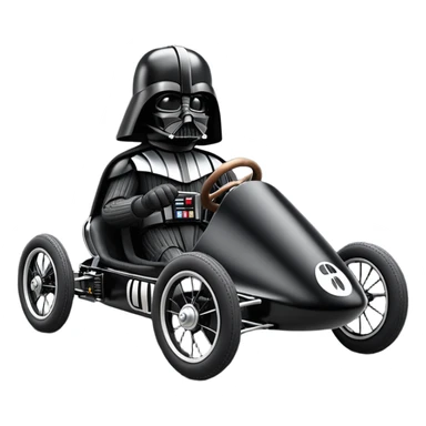 Darth Vader’s plush and refined two cylinder racing cyclekart with advanced rugged suspension and steering  sticker