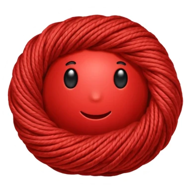 red ball of yarn sticker