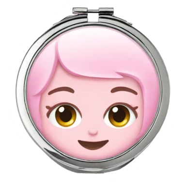 pink compact mirror  sticker
