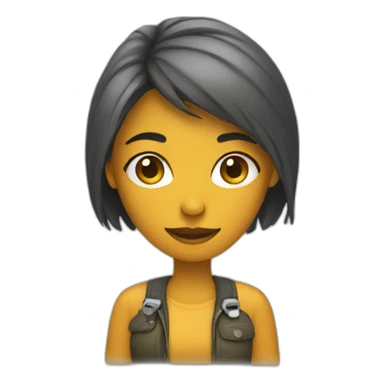 ux girl designer sticker