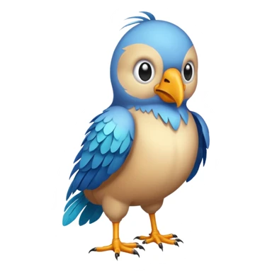 High resolution of   realistic full body bird distorted , no extra hybrid sticker