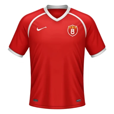 solid red soccer jersey sticker