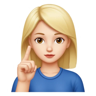 Girl with middle finger sticker