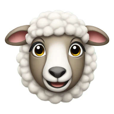 Sheep celebrating Christmas  sticker