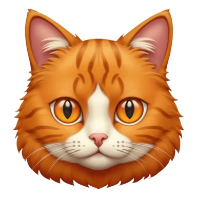 Cat with small slim eyes sticker