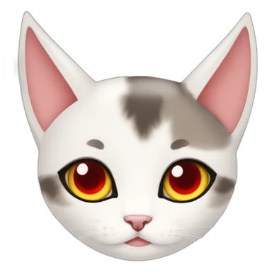 Neko girl with red eyes sticker